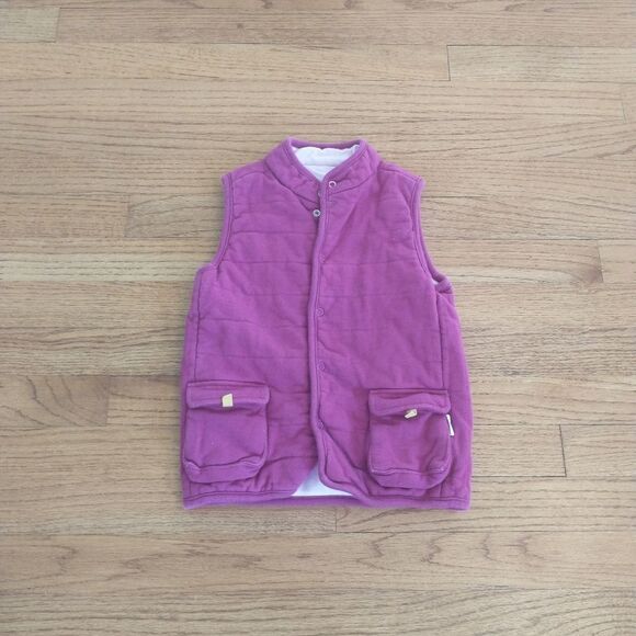 Quilted reversible cotton vest 4T - Picture 1 of 2